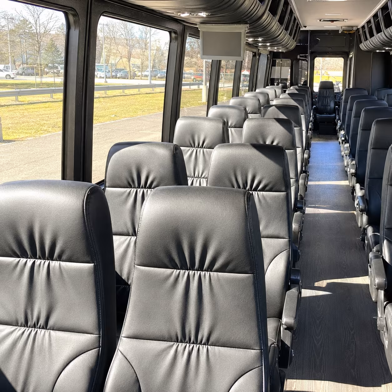 bloomington long distance transportation onboard seating