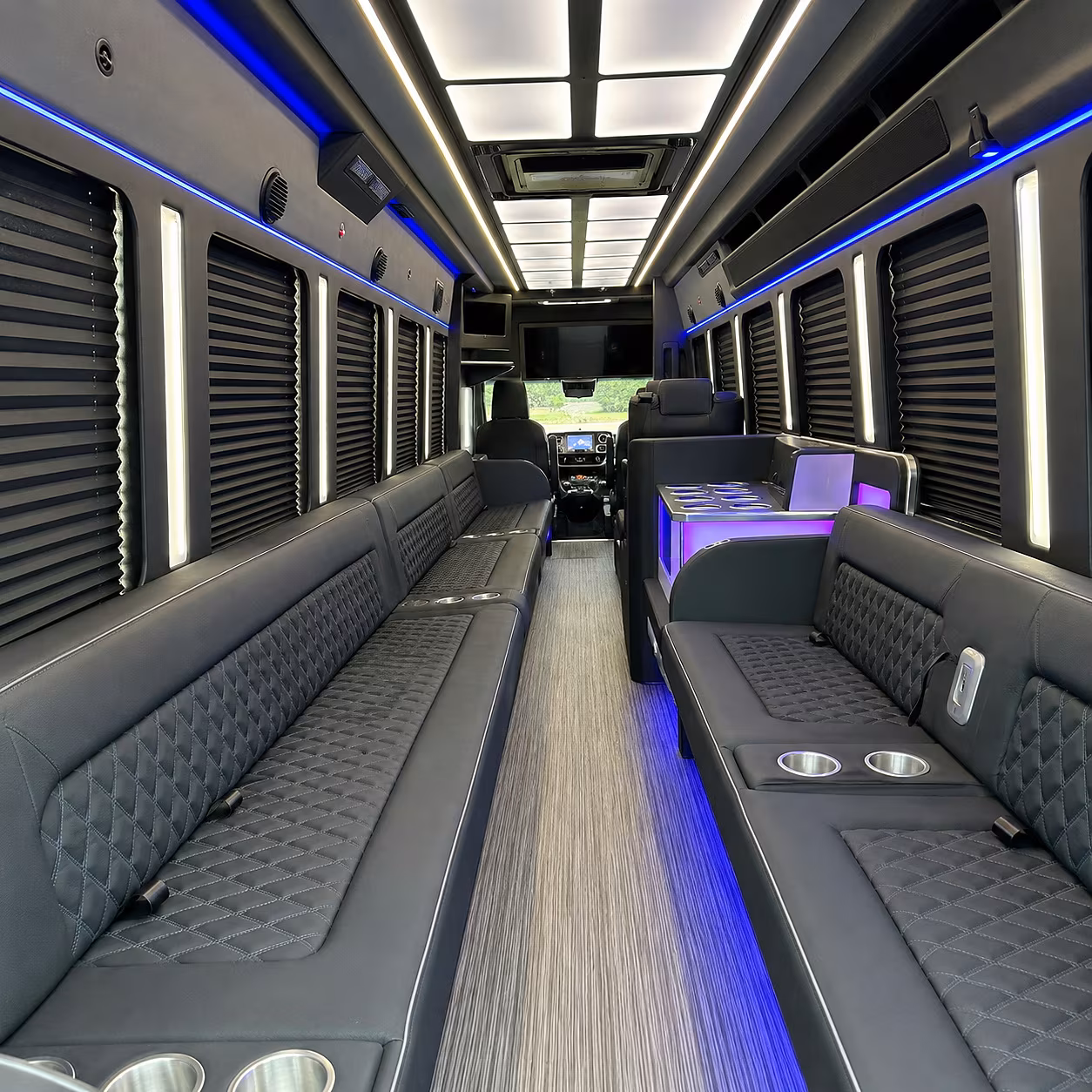 bloomington party bus rentals inside